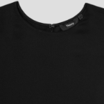 Theory Women Silk Georgette Straight Shell - Black