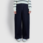 JAJU Wide Pocket Denim Pants (Dark Blue) — стильные и удобные джинсы с широким кроем и вместительными карманами