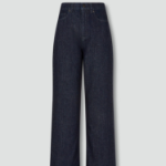 JAJU Wide Denim Pants (Navy) — комфортные и стильные джинсы с широким кроем насыщенного синего цвета