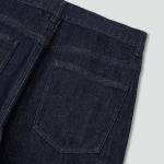 JAJU Wide Denim Pants (Navy) — комфортные и стильные джинсы с широким кроем насыщенного синего цвета