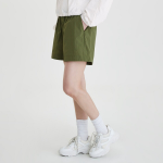 JAJU Crisp Half Banding Pants (Khaki) — лёгкие и удобные шорты с приятной текстурой и эластичным поясом