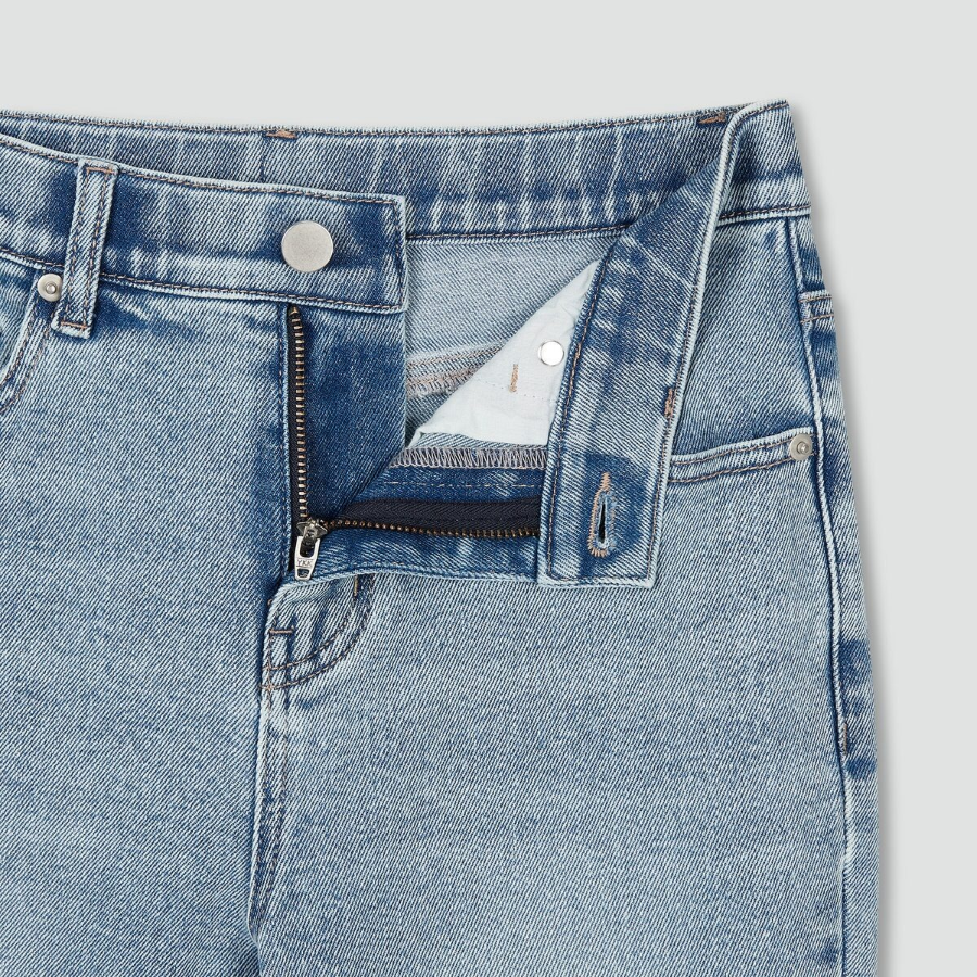 JAJU Bootcut Denim Pants (Light Blue) — классические джинсы с эффектом клёша и светлым оттенком