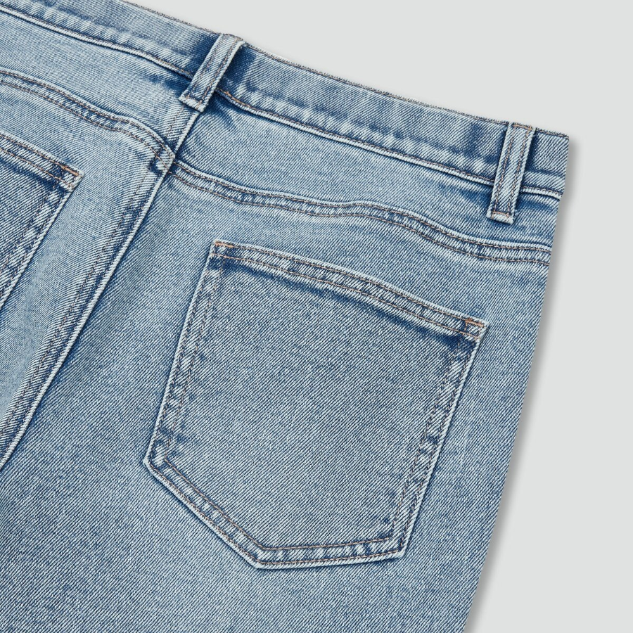 JAJU Bootcut Denim Pants (Light Blue) — классические джинсы с эффектом клёша и светлым оттенком