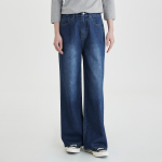 JAJU Light Denim Straight Pants (Blue) — лёгкие и универсальные джинсы с классическим прямым кроем