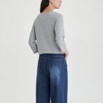 JAJU Light Denim Straight Pants (Blue) — лёгкие и универсальные джинсы с классическим прямым кроем