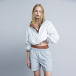 JAJU Crisp Half Banding Pants (Sky Blue) — лёгкие и удобные шорты с хрустящей текстурой и эластичным поясом