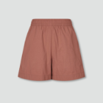 JAJU Crisp Half Banding Pants (Brick) — лёгкие и стильные шорты с эластичным поясом и насыщенным кирпичным оттенком