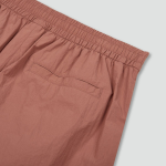 JAJU Crisp Half Banding Pants (Brick) — лёгкие и стильные шорты с эластичным поясом и насыщенным кирпичным оттенком