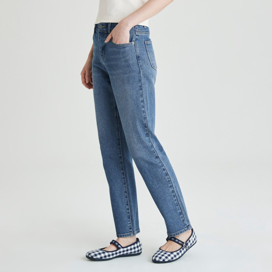 JAJU Slim Denim Pants (Blue) — стильные и комфортные узкие джинсы в классическом синем цвете