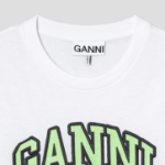 GANNI Basic Jersey Poppy C Relaxed T-Shirt - White