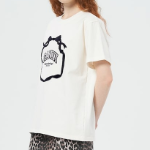 GANNI Heavy Cotton Bow Relaxed T-Shirt - Ivory