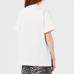 GANNI Heavy Cotton Bow Relaxed T-Shirt - Ivory