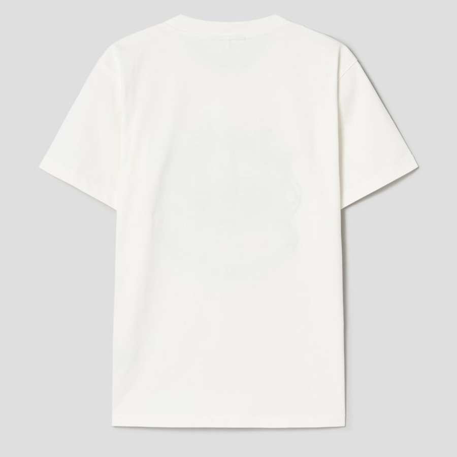 GANNI Heavy Cotton Bow Relaxed T-Shirt - Ivory