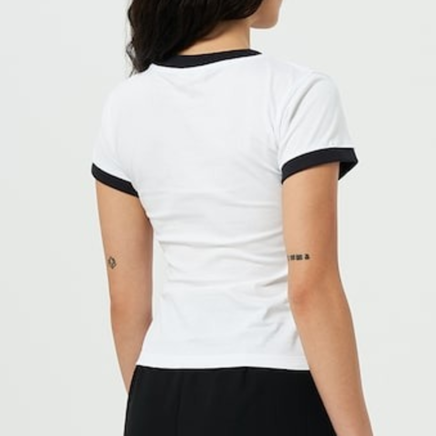 GANNI Basic Jersey Bear Small T-Shirt - Bright Whit