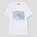 GANNI Basic Jersey Tattoo Lace Relaxed T-shirt - Bright White