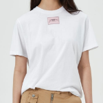 GANNI Basic Jersey Collage Relaxed T-shirt - Bright Whitе