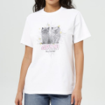 GANNI Basic Jersey Kittens Relaxed T-Shirt - Ivory