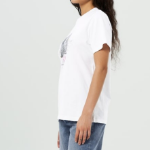 GANNI Basic Jersey Kittens Relaxed T-Shirt - Ivory