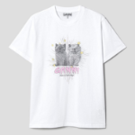 GANNI Basic Jersey Kittens Relaxed T-Shirt - Ivory