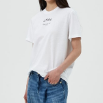 GANNI Thin Jersey Relaxed O-neck T-shirt - Bright White
