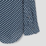 Theory Women Geo Block Georgette Boyfriend Shirt- Sapphire Multi