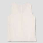 Theory Women Admiral Crepe Vneck Slit Blouse - Rice