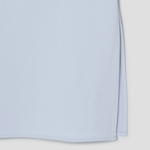 Theory Women Admiral Crepe Vneck Slit Blouse - Pearl Blue