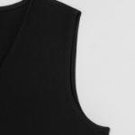 Theory Women Admiral Crepe Vneck Slit Blouse - Black