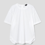 Theory Women Cotton Oversized Button Back Tee - White