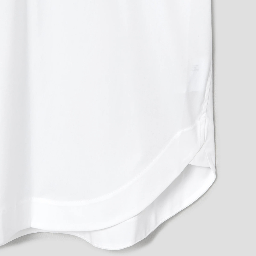 Theory Women Cotton Oversized Button Back Tee - White