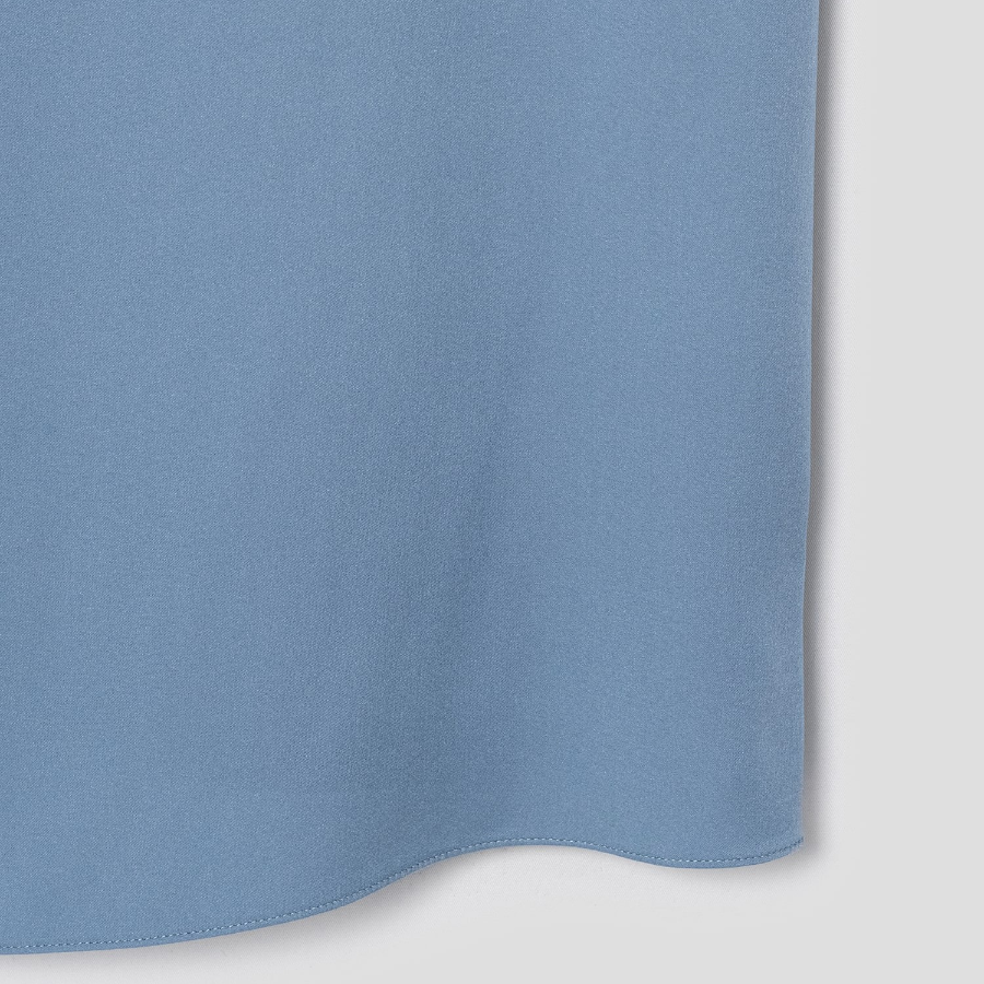 Theory Women Silk Georgette Straight Shell - Stone Blue