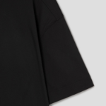 Theory Women Cotton Oversized Button Back Tee - Black