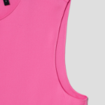 Theory Women Silk Georgette Straight Shell - Bright Pink