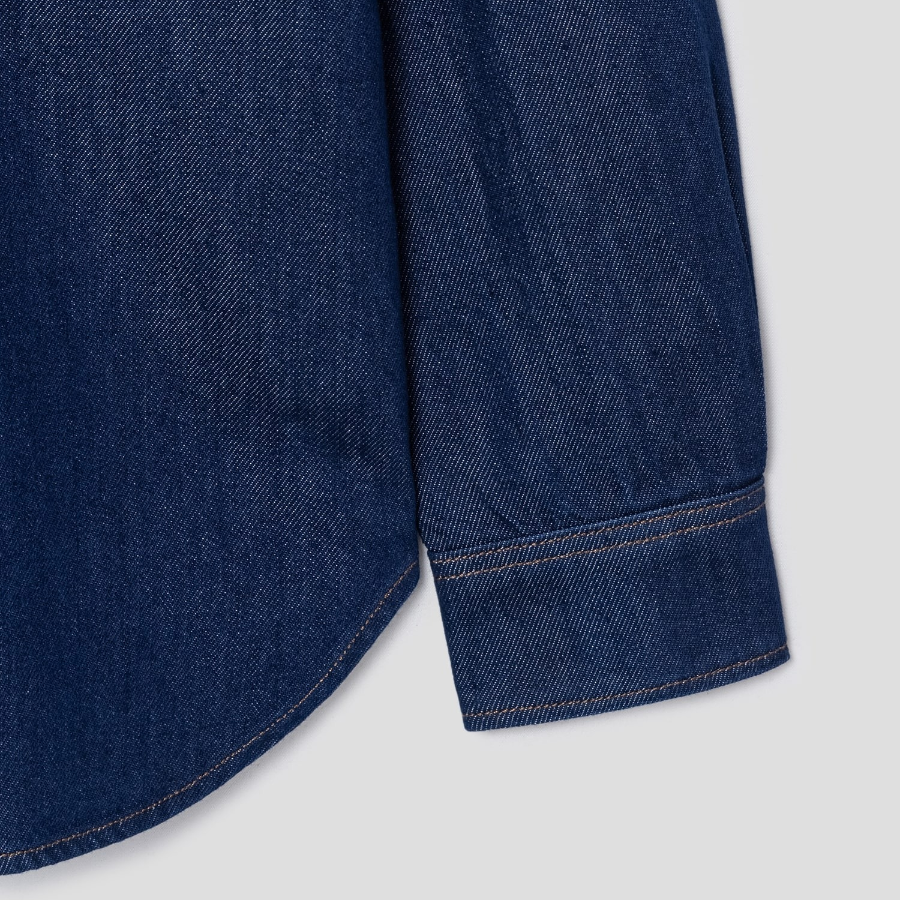 Theory Women Relaxed Denim Boyfriend Shirt - Indigo