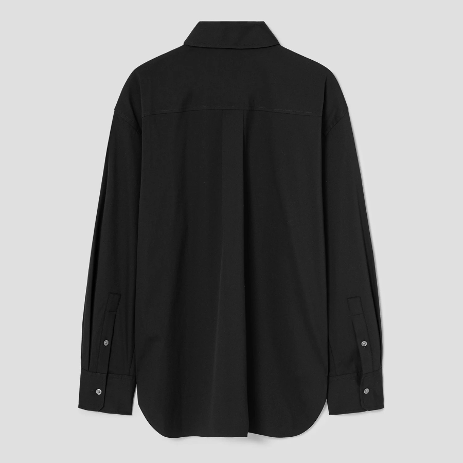 Theory Women Cotton Boyfriend Shirt - Black