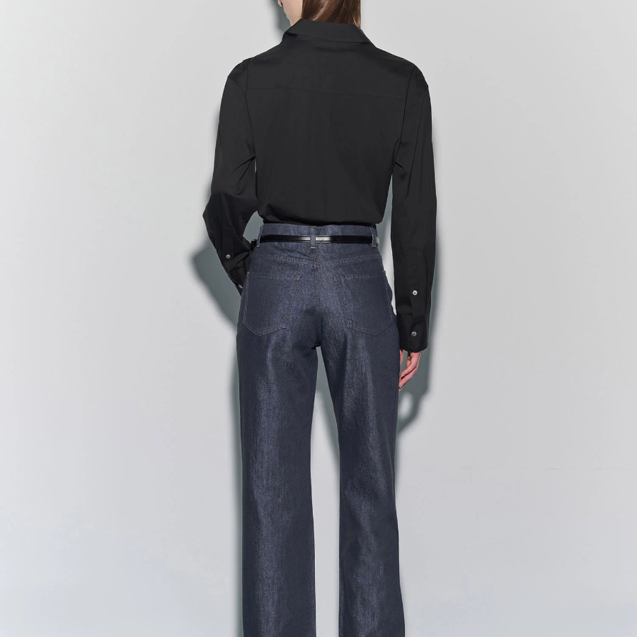 Theory Women Cotton Boyfriend Shirt - Black