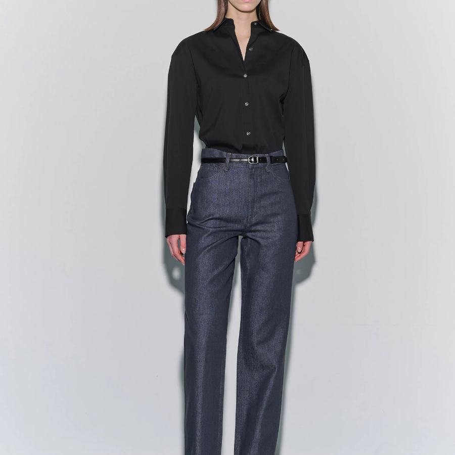 Theory Women Cotton Boyfriend Shirt - Black