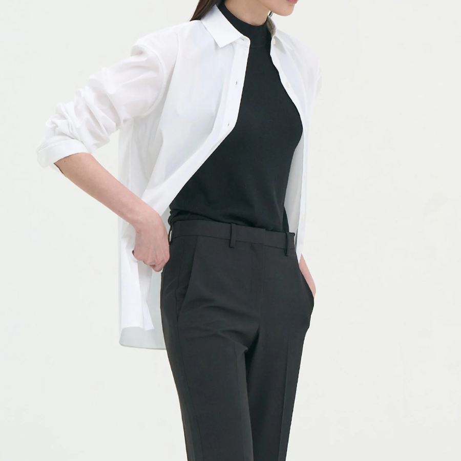 Theory Women Cotton Boyfriend Shirt - White