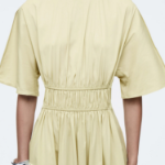 COS Gathered Open-Back Midi Dress