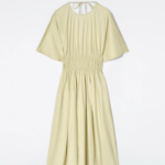 COS Gathered Open-Back Midi Dress