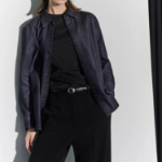 Theory Women Drape Denim Straight Fit Shirt - Indigo