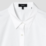Theory Women Cotton Semi-Fitted Shirt - White