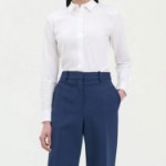 Theory Women Cotton Semi-Fitted Shirt - White