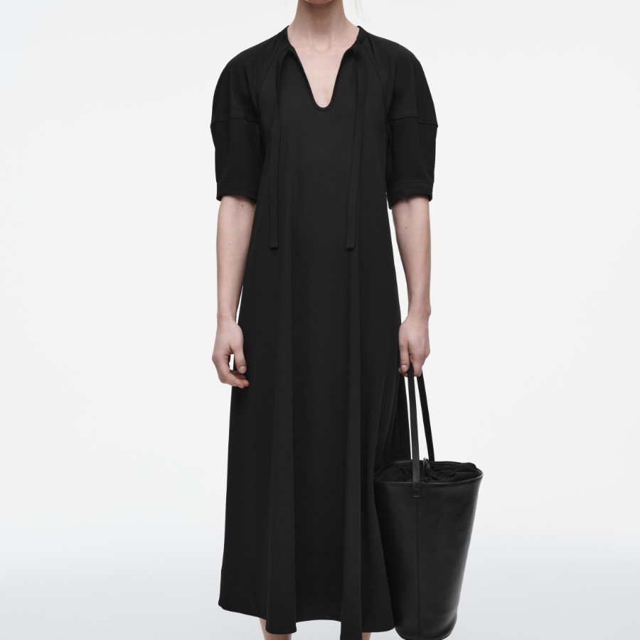 COS Tie-Detail Midi Dress