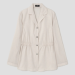 Theory Women Lightweight Wool Cinch Waist Jacket - Sand