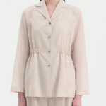 Theory Women Lightweight Wool Cinch Waist Jacket - Sand