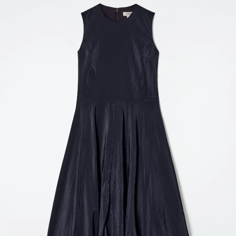 COS Sleeveless Bubble Hem Midi Dress