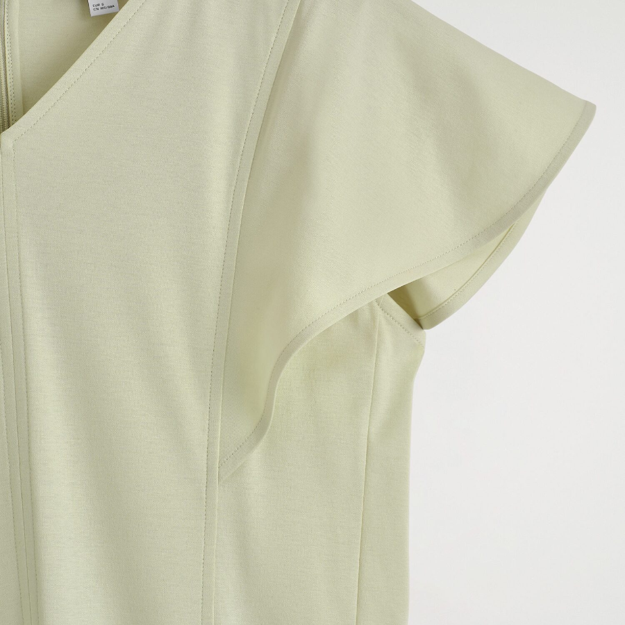 COS Petal Sleeve Cotton Maxi Dress