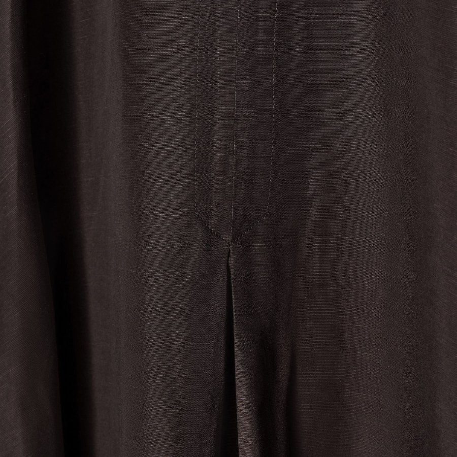 COS A-Line Linen-Blend Midi Dress