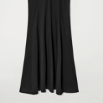 COS – Petal Sleeve Cotton Midi Dress Black